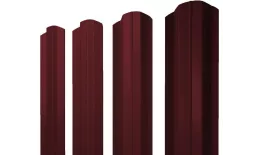 Штакетник М-образный В фигурный 0,5 Satin RAL 3005 красное вино купить в екатеринбурге