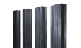 Штакетник П-образный A с прямым резом 0,45 Print Premium Grey Wood TwinColor купить в екатеринбурге