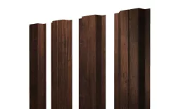 Штакетник П-образный A с прямым резом 0,45 Print-Double Premium Cherry Wood Dark F купить в екатеринбурге