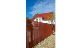 Штакетник П-образный A с прямым резом 0,5 PurLite Matt RAL 8004 терракота купить в екатеринбурге