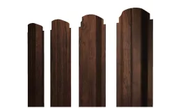 Штакетник П-образный А фигурный 0,45 Print Premium Cherry Wood Dark FTC купить в екатеринбурге
