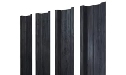 Штакетник П-образный В с прямым резом 0,45 Print Premium Grey Wood TwinColor купить в екатеринбурге