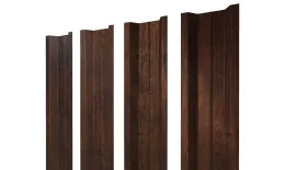 Штакетник П-образный В с прямым резом 0,45 Print-Double Premium Cherry Wood Dark F купить в екатеринбурге