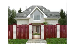 Штакетник П-образный В с прямым резом 0,5 Satin RAL 3005 красное вино купить в екатеринбурге