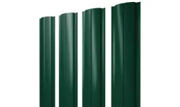 Штакетник Полукруглый Slim с прямым резом 0,5 Satin Matt RAL 6005 зеленый мох купить в екатеринбурге