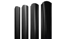 Штакетник Полукруглый Slim фигурный 0,45 Drap TR RAL 9005 черный купить в екатеринбурге