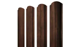 Штакетник Полукруглый Slim фигурный 0,45 Print-Double Premium Cherry Wood Dark F купить в екатеринбурге