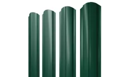 Штакетник Полукруглый Slim фигурный 0,5 Satin Matt RAL 6005 зеленый мох купить в екатеринбурге