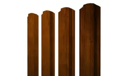 Штакетник Прямоугольный фигурный 0,4 Print Premium Golden Wood Intense FTC купить в екатеринбурге
