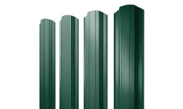 Штакетник Прямоугольный фигурный 0,5 Satin Matt RAL 6005 зеленый мох купить в екатеринбурге