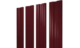 Штакетник Twin с прямым резом 0,5 Satin Matt RAL 3005 красное вино купить в екатеринбурге