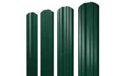 Штакетник Twin фигурный 0,45 Drap TR RAL 6005 зеленый мох купить в екатеринбурге