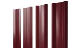 Штакетник М-образный А с прямым резом 0,45 Drap TR RAL 3005 красное вино купить в екатеринбурге