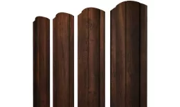Штакетник Круглый фигурный 0,45 Print-Double Premium Cherry Wood Dark F купить в екатеринбурге