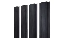 Штакетник Прямоугольный с прямым резом 0,45 Print Premium Grey Wood TwinColor купить в екатеринбурге