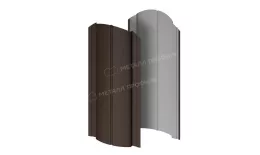 Штакетник металлический МЕТАЛЛ ПРОФИЛЬ Э-118-О (VALORI-20-DarkBrown-0.5) купить в екатеринбурге