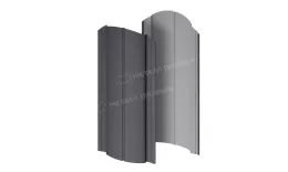Штакетник металлический МЕТАЛЛ ПРОФИЛЬ Э-118-О (VALORI-20-Grey-0.5) купить в екатеринбурге