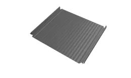 Кликфальц Double Pro Gofr Grand Line 0,45 PE с пленкой на замках RAL 9006 бело-алюминиевый купить в екатеринбурге