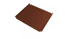 Кликфальц Double Pro Gofr Grand Line 0,5 Satin Matt TX с пленкой на замках RAL 8004 терракота купить в екатеринбурге