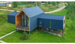 Кликфальц Grand Line 0,5 Drap с пленкой на замках RAL 7024 мокрый асфальт купить в екатеринбурге