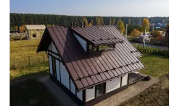 Кликфальц Grand Line 0,5 Drap с пленкой на замках RAL 8017 шоколад купить в екатеринбурге