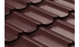 Металлочерепица GL Kvinta Plus 0,5 GreenCoat Pural Matt RR 29 Вишневый купить в екатеринбурге