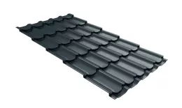 Металлочерепица GL Kvinta Plus 0,5 GreenCoat Pural RR 23 темно-серый купить в екатеринбурге