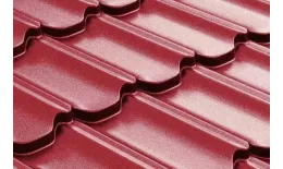 Металлочерепица Grand Line Kvinta Plus 0,5 Satin RAL 3005 красное вино купить в екатеринбурге