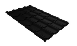 Металлочерепица GL Kamea 0,5 GreenCoat Pural Matt RAL 9005 черный купить в екатеринбурге