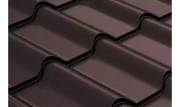 Металлочерепица GL Kamea 0,5 Quarzit Pro Matt RR 32 темно-коричневый купить в екатеринбурге