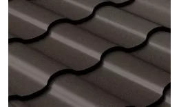 Металлочерепица GL Kredo 0.5 Rooftop Matte (Стальной Бархат) RR 32 темно-коричневый купить в екатеринбурге