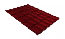Металлочерепица GL 0.5 Classic GreenCoat Pural RAL 3009 оксидно-красный купить в екатеринбурге