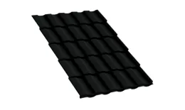 Металлочерепица Монтекристо-XL VALORI 0.5 мм DarkGrey Темно-серый купить в екатеринбурге