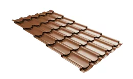 Металлочерепица GL Kvinta Plus 3D 0,5 Quarzit Cuprum Steel медь купить в екатеринбурге