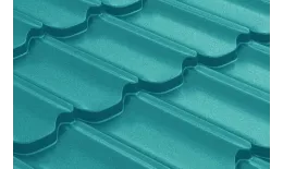 Металлочерепица Grand Line Kvinta Plus 3D 0,45 Полиэстер RAL 5021 водная синь купить в екатеринбурге