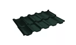 Металлочерепица GL Kvinta Uno 0,5 GreenCoat Pural RAL 6020 хромовая зелень купить в екатеринбурге