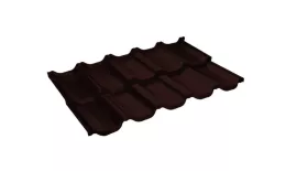 Металлочерепица GL Kvinta Uno 0,5 GreenCoat Pural RAL 8017 шоколад купить в екатеринбурге