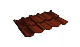 Металлочерепица GL Kvinta Uno 0,5 Satin Matt RAL 8004 терракота купить в екатеринбурге