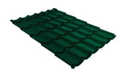 Металлочерепица Grand Line Classic Полиэстер 0.4 RAL 6005 зеленый мох купить в екатеринбурге