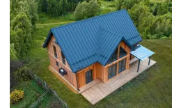 Кликфальц Grand Line 0,5 Satin Matt с пленкой на замках RAL 7024 мокрый асфальт купить в екатеринбурге