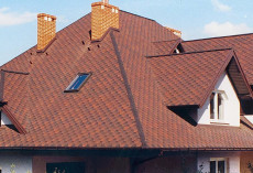 Гибкая черепица Tegola Nobile Tile Вест темно-красный купить 