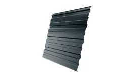 Профнастил Grand Line С10 R GreenCoat Pural Matt 0,5мм RAL 7016 Антрацитово-серый купить в екатеринбурге
