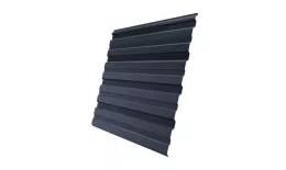 Профнастил Grand Line С10 R Rooftop Matte (Стальной бархат) 0,5 мм RAL 7024 Мокрый асфальт купить в екатеринбурге